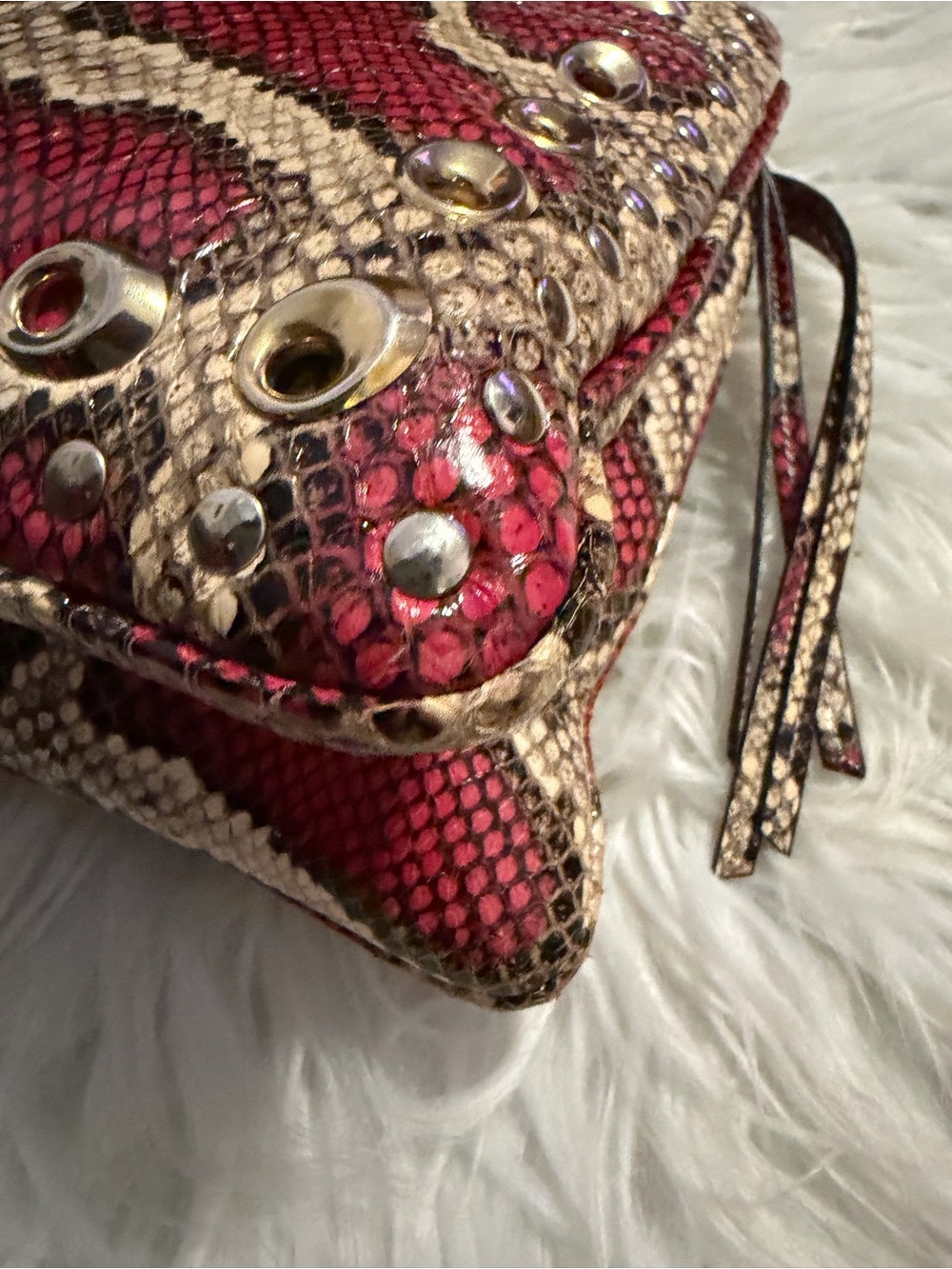 GUCCI Snakeskin Large Arli Top Handle and Shoulder Bag Limited Edition - Picture 3 of 16